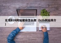 北京B2B网站建设怎么做（b2b网站简介）