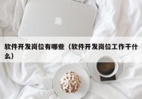 软件开发岗位有哪些（软件开发岗位工作干什么）