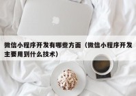 微信小程序开发有哪些方面（微信小程序开发主要用到什么技术）