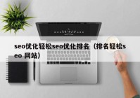 seo优化轻松seo优化排名（排名轻松seo 网站）